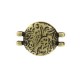 Cymbal ™ DQ metal Connector Pithari Ii for 11/0 beads - Antique bronze